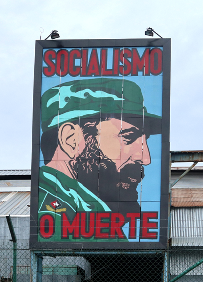 Socialism or death - a popular catchphrase. This one isn't quite so catchy ...