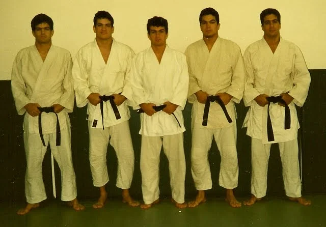 Rigan (2nd from left) with his brothers Jean Jacques, Carlos, John and Roger 