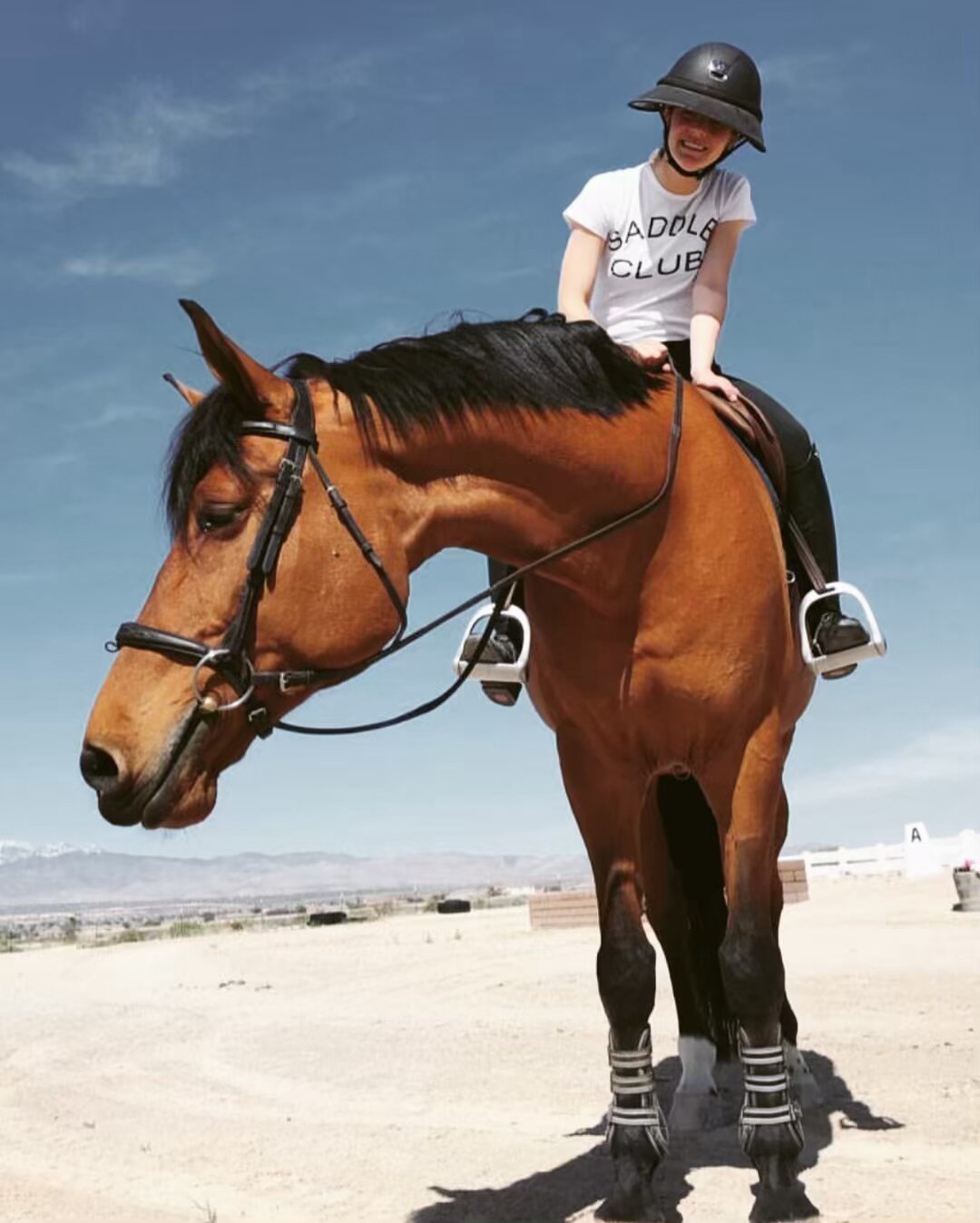 @lauragail826 in the Club ⭐️ Club Members Tee avail at our online shop. #saddleclubbabe