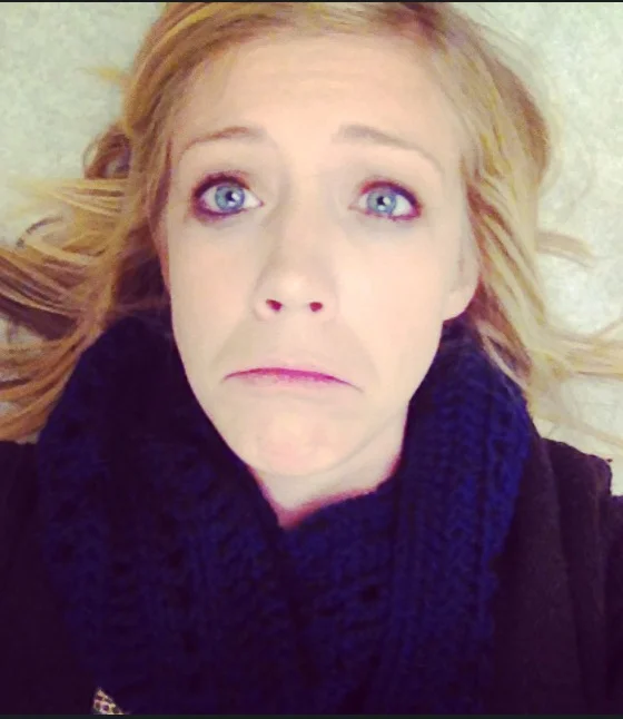I took this picture just after the doctor told me that I had a really bad case of strep throat.