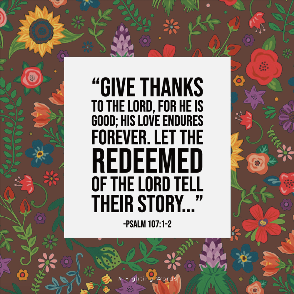 Fighting Words Friday: Give Thanks — Ellie Holcomb