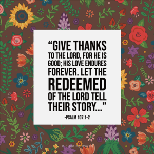 Fighting Words Friday: Give Thanks