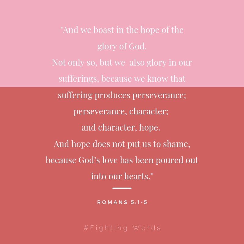 Fighting Words Friday: Glory in the Suffering