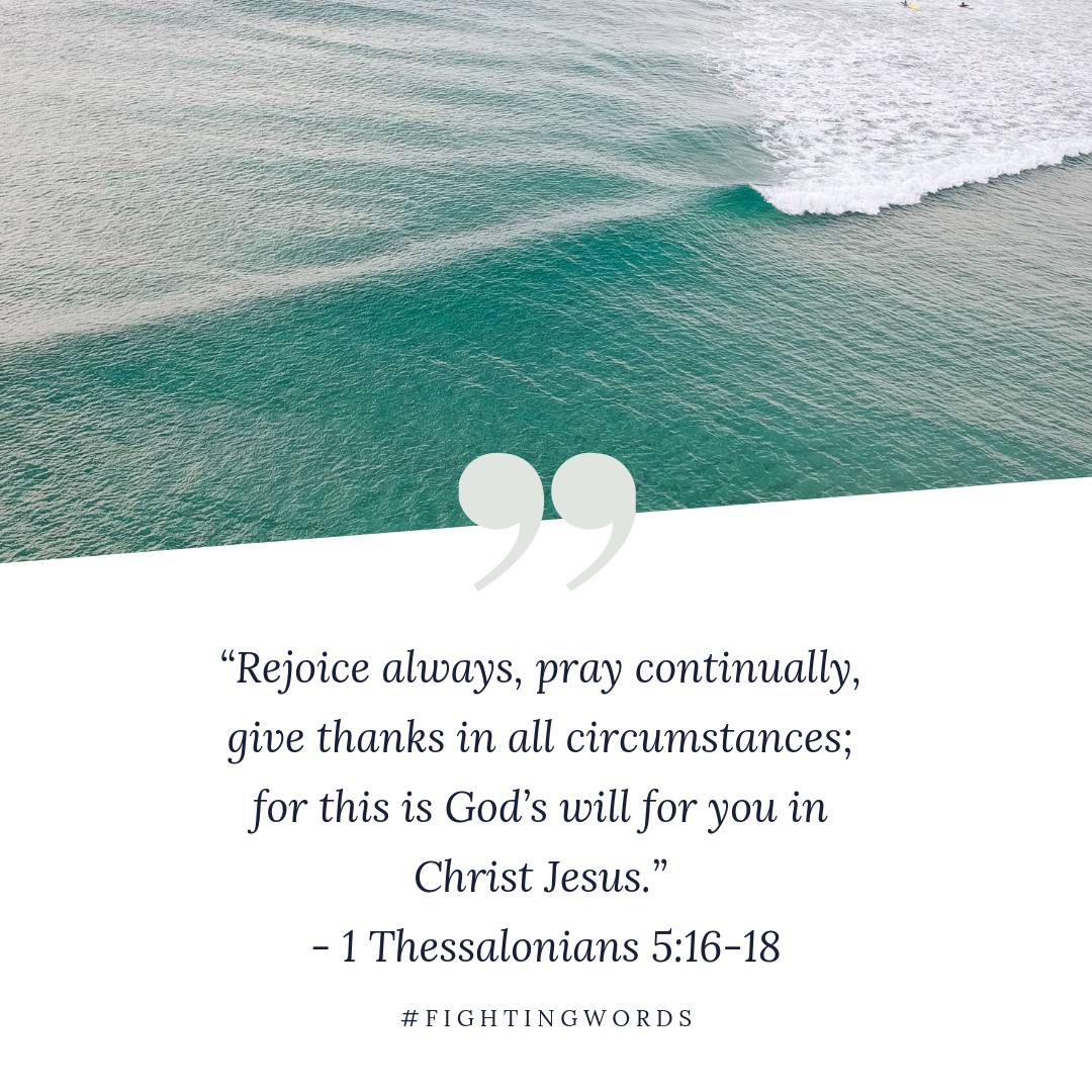Fighting Words Friday: Pray Continually