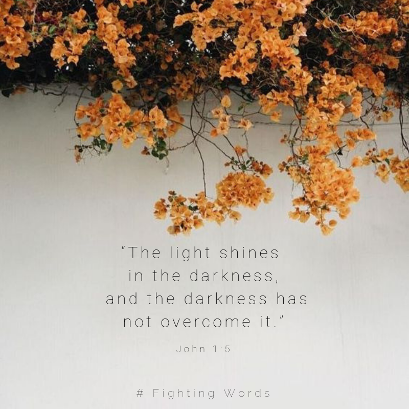 Fighting Words Friday: The Light Shines in the Darkness