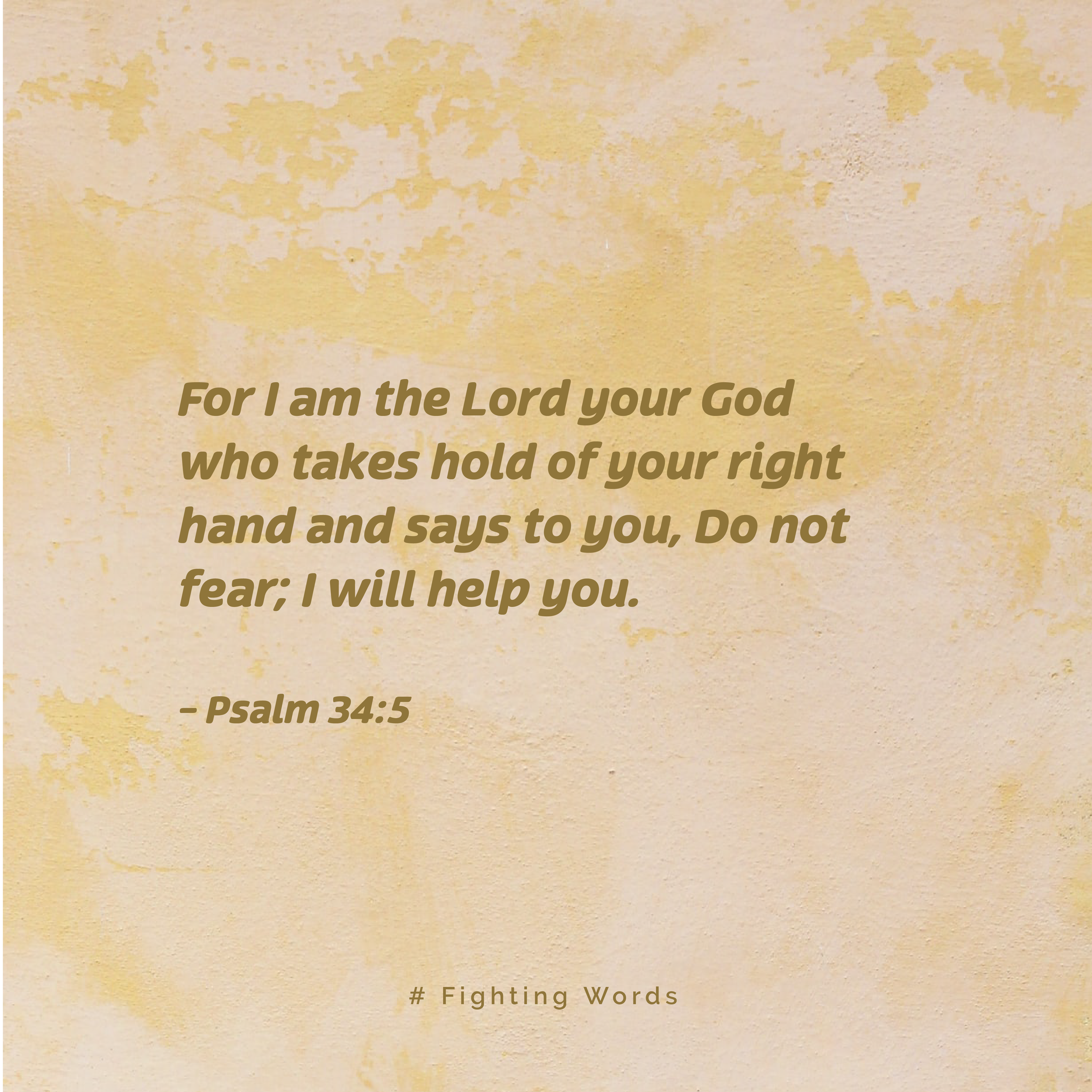 Fighting Words Friday: I Will Help You