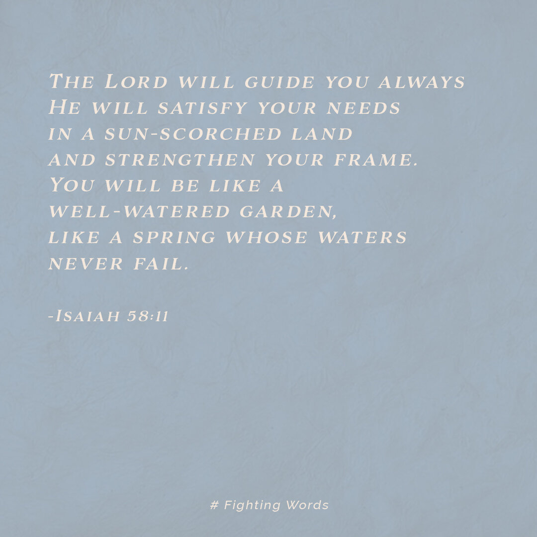 Fighting Words Friday: A Spring Whose Waters Never Fail