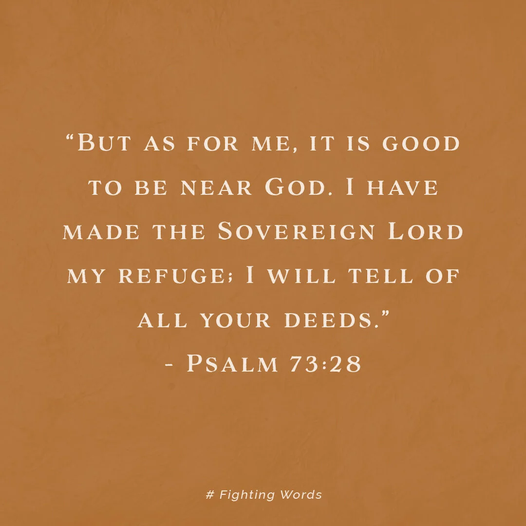 Fighting Words Friday: It Is Good to be Near God