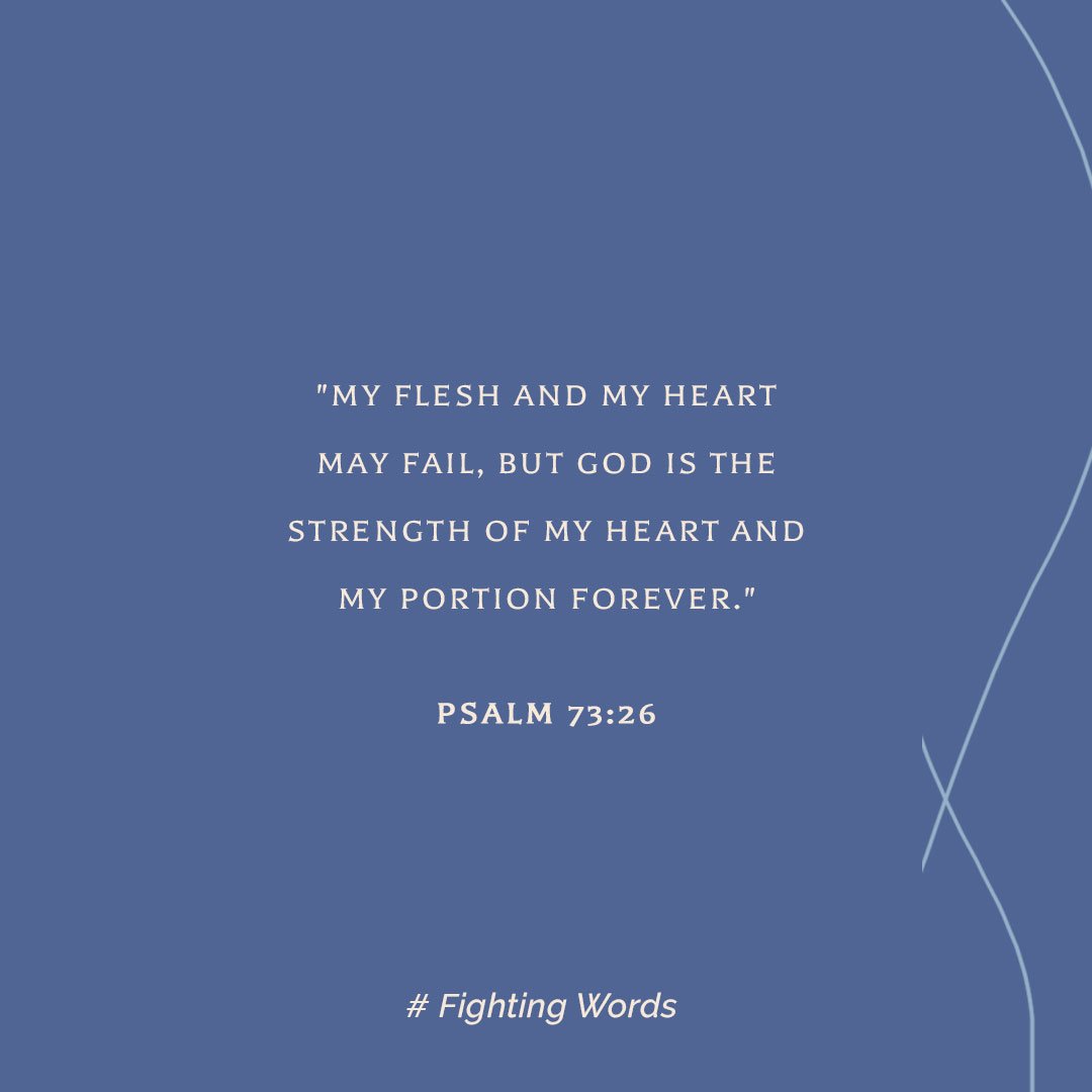 Fighting Words Friday: God is the Strength of My Heart