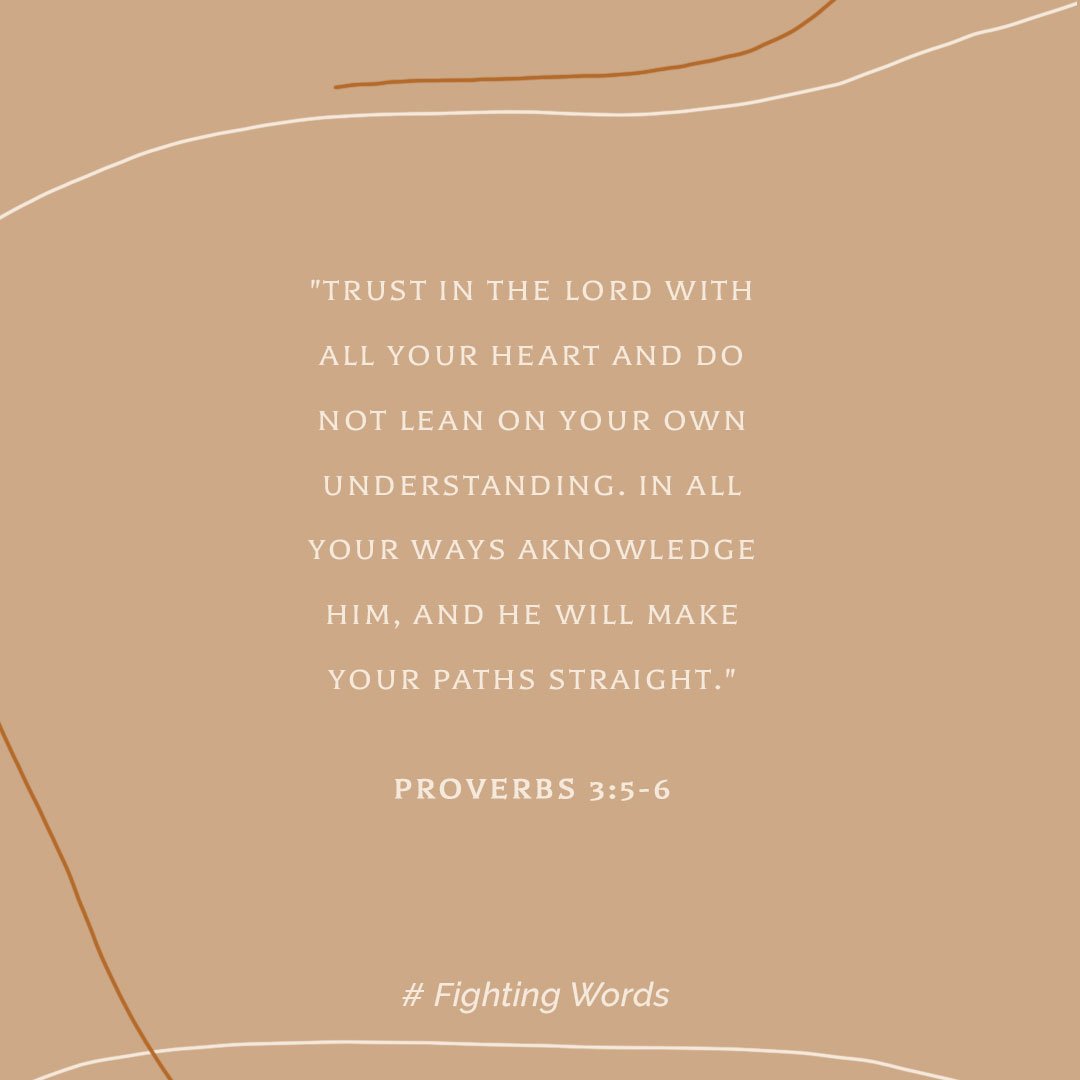 Fighting Words Friday: Trust in the Lord