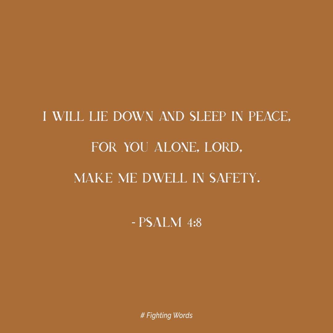 Fighting Words Friday: Sleep in Peace