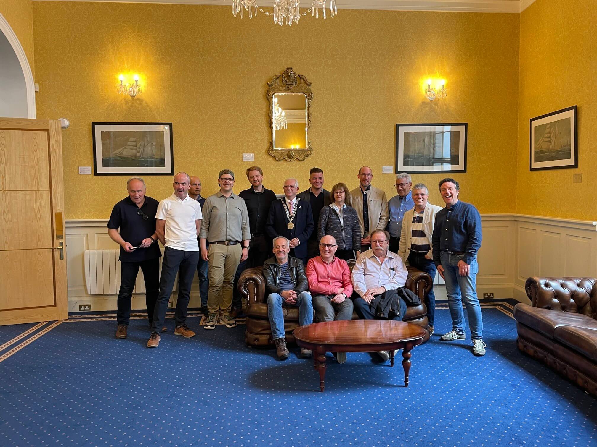 Festival of Time exhibitors with Waterford city Lord Mayor Joe Kelly