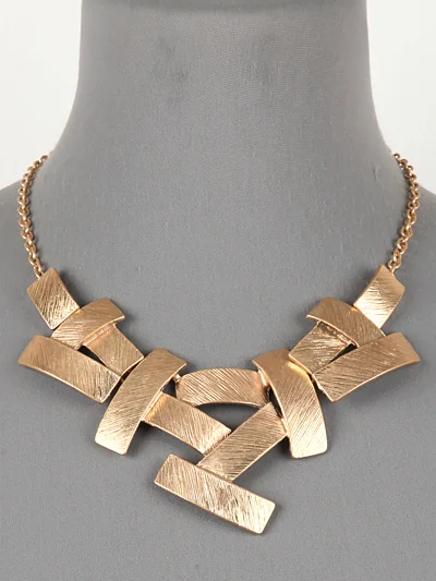 Splashed Pattern  Bib Necklace