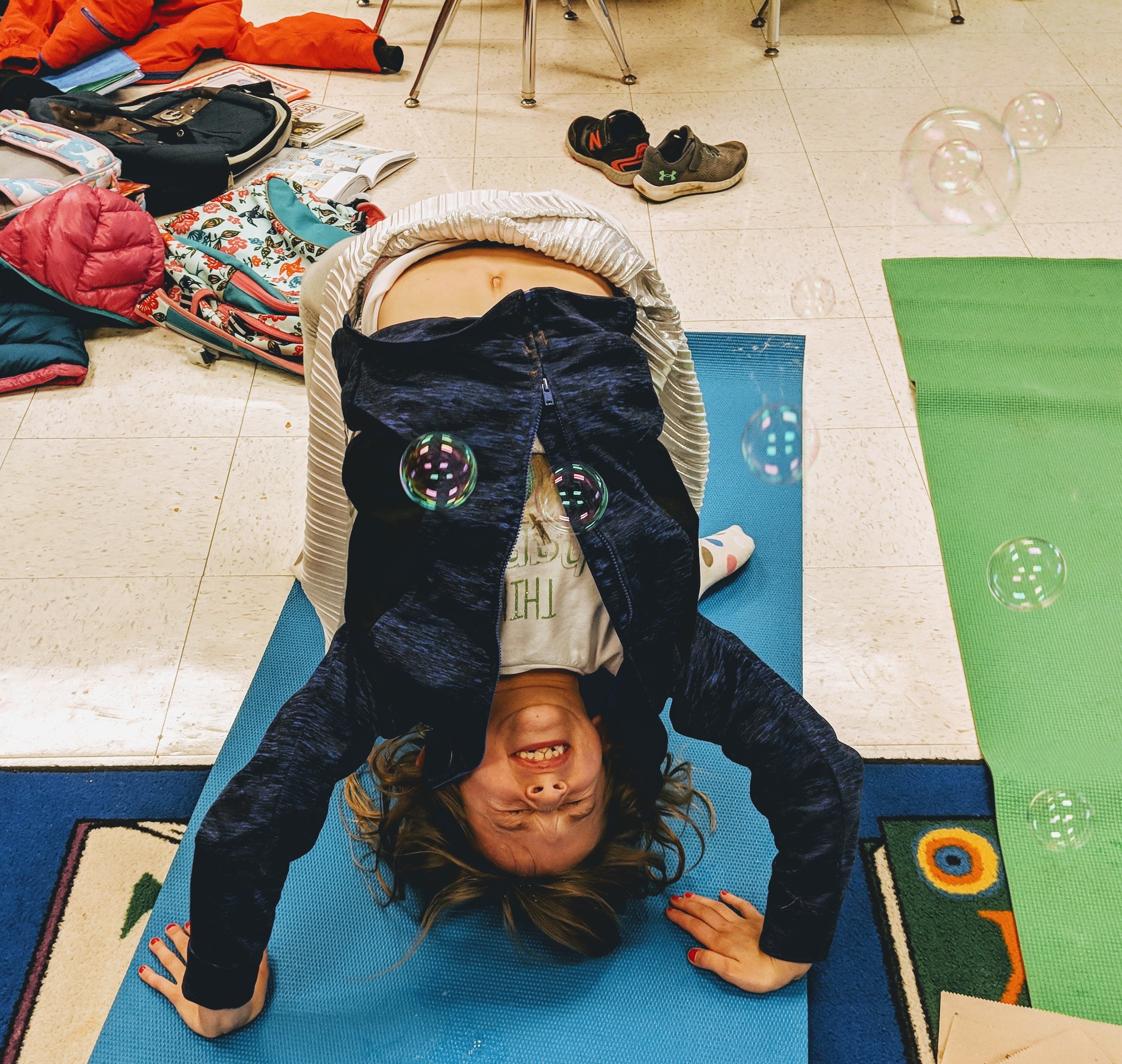 Benefits of Bubbles - A Toddler and Kids Yoga Class Favorite