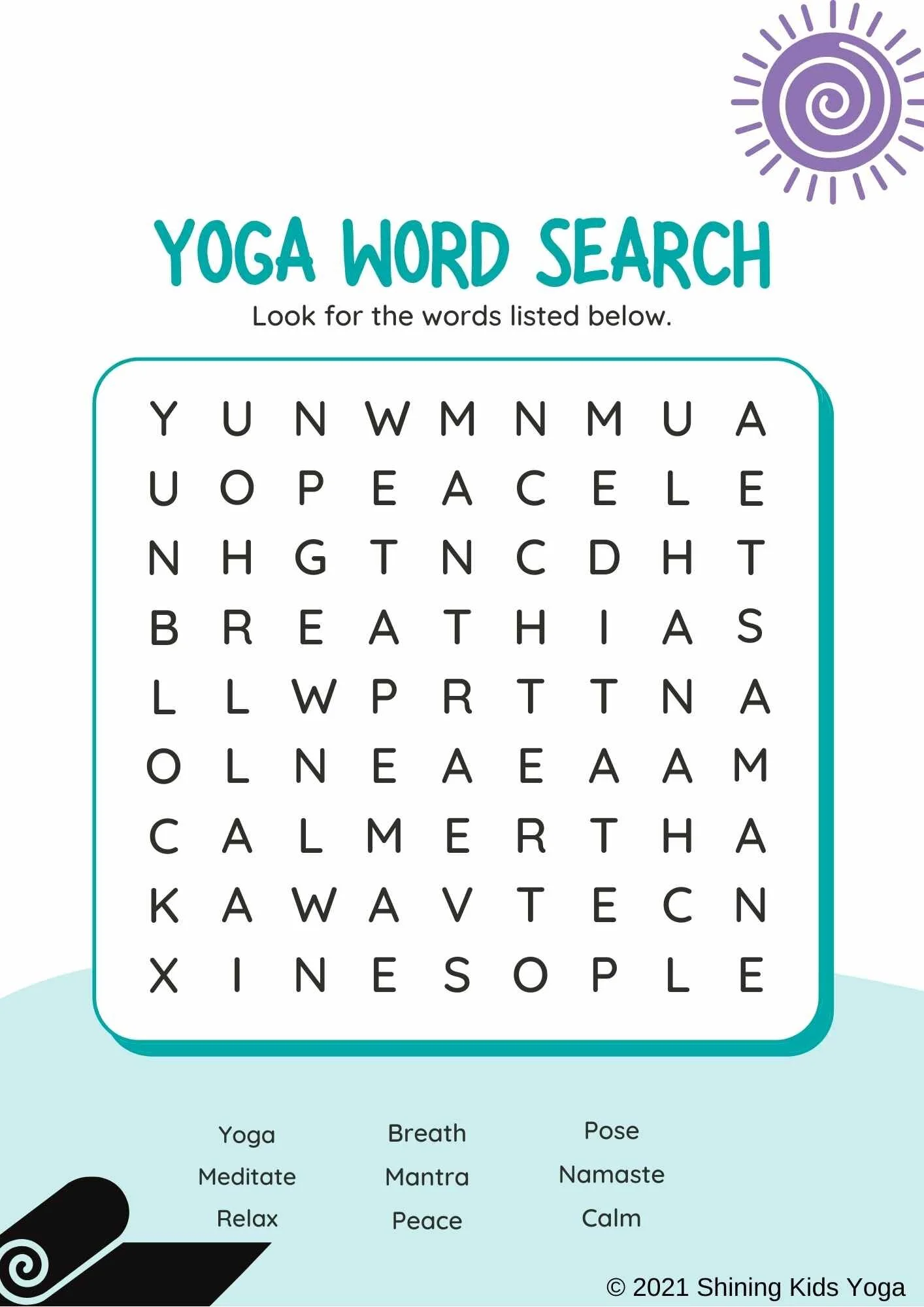 store shining kids yoga