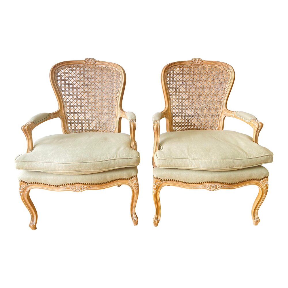 Vintage French Louis Style Chairs - a Pair MIMO