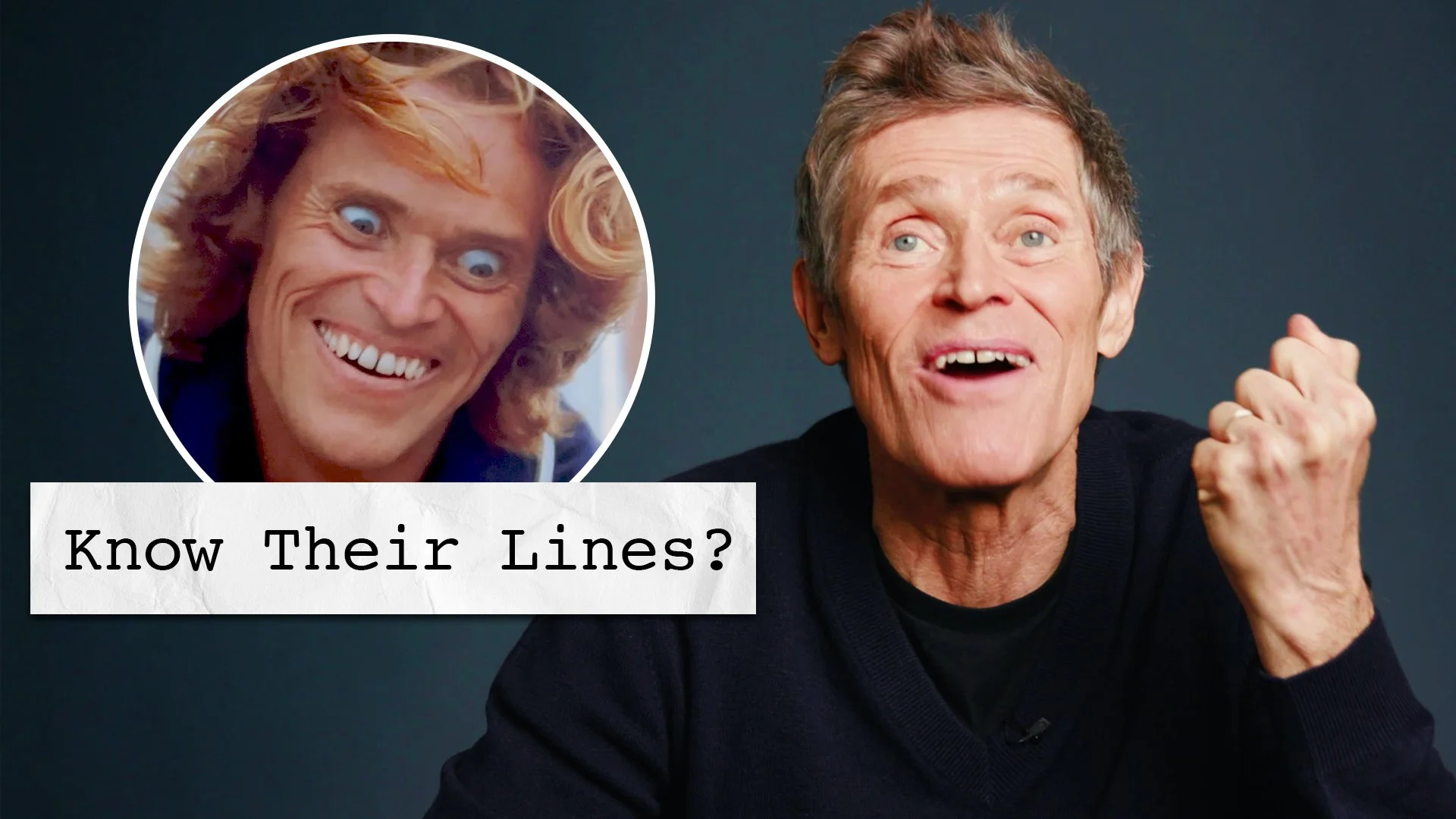 Does Willem Dafoe Know Lines From His Most Famous Movies?