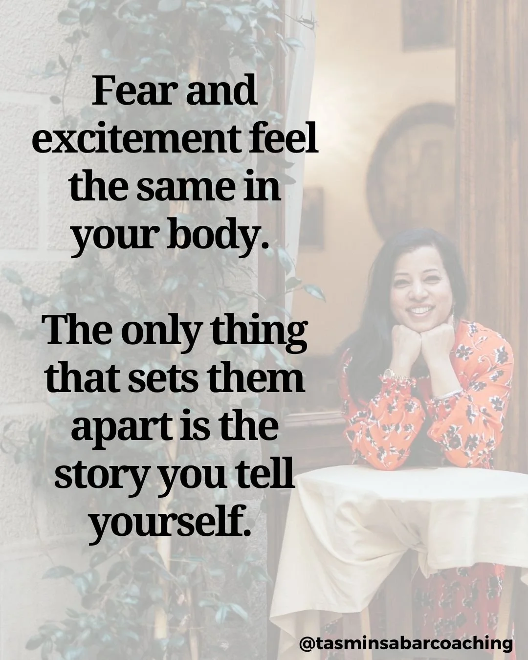 Fear and excitement feel exactly the same in your body.
Racing heart. Butterflies. Shaky hands.
The difference is the story you tell yourself about what that feeling means.
Once I stopped fighting that energy and started breathing into it, everythi