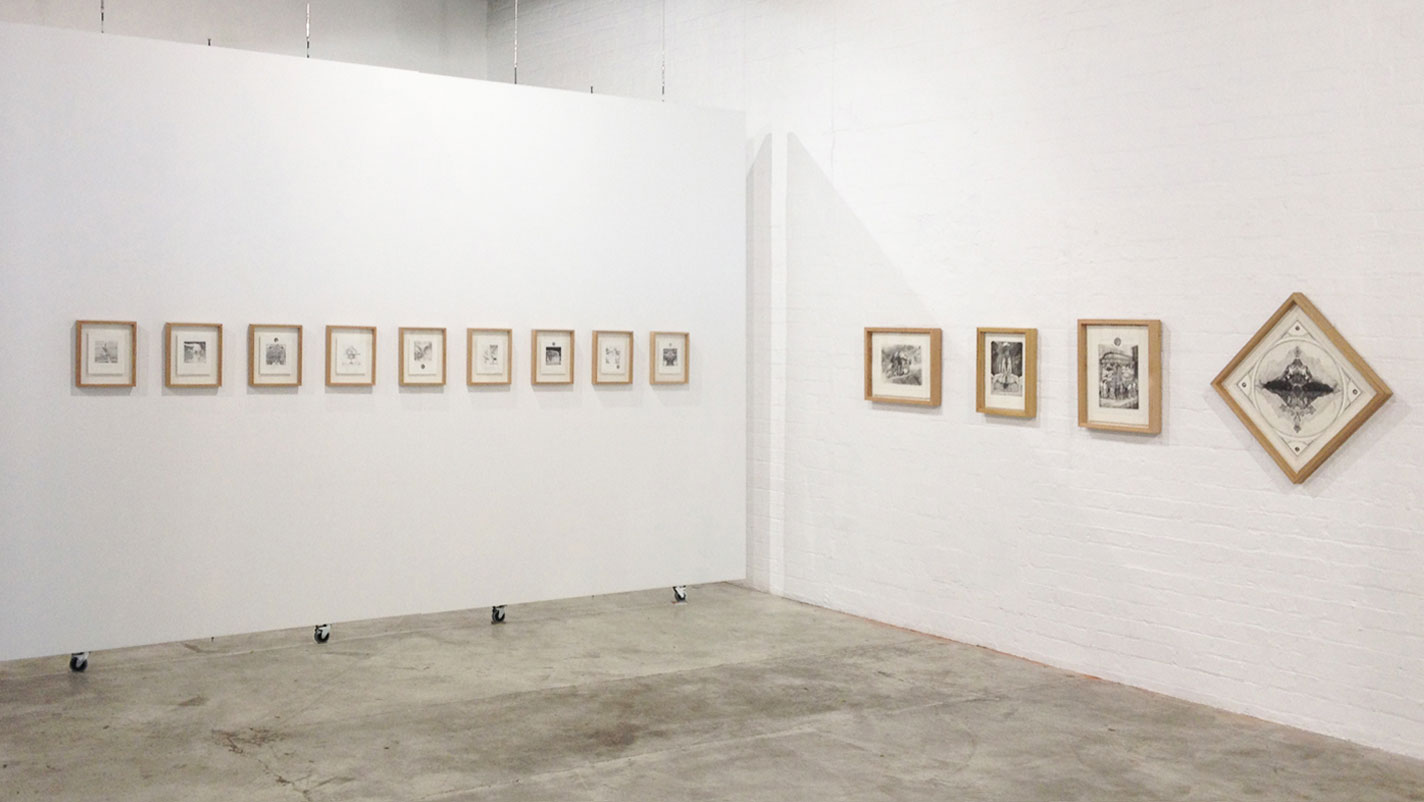 THE LAND, THE WAY AND THE WALL (INSTALLATION VIEW)