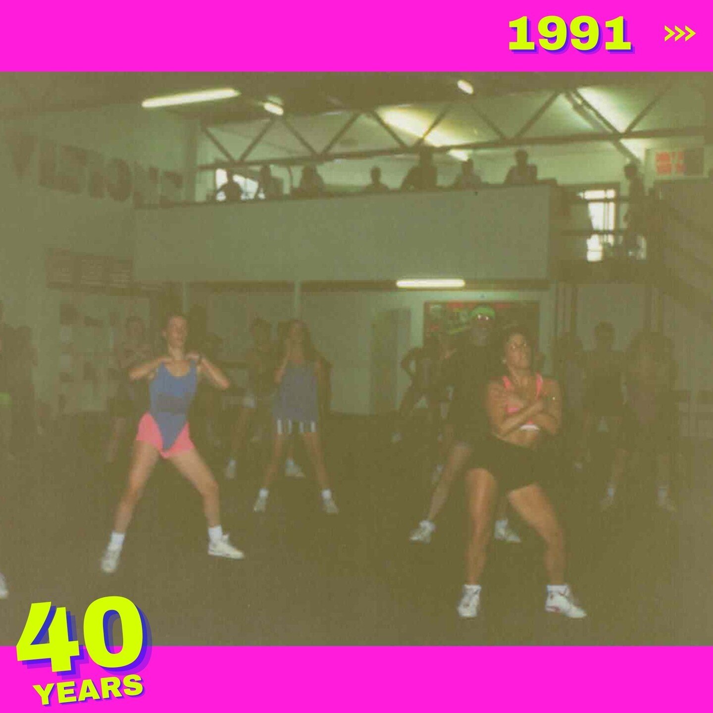 THEN &gt;&gt; NOW 🩷🩵💛⁠
A bit of sassy aerobics on the gym floor in the 80s and 90s, some steel plates and Arnie-lifting in the 2000s to now throwing around some kettlebells and teaching holistic functional movements in 2024. Time moving in the rig