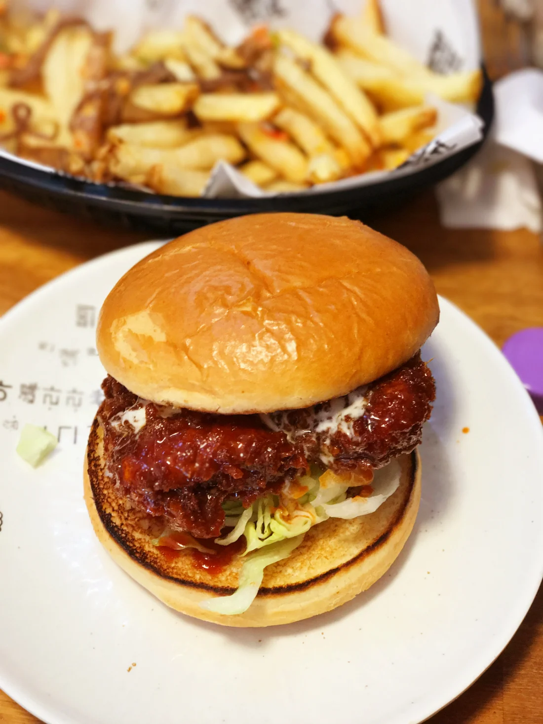 Kimchi Cult special: gochujang fried chicken with blue cheese sauce