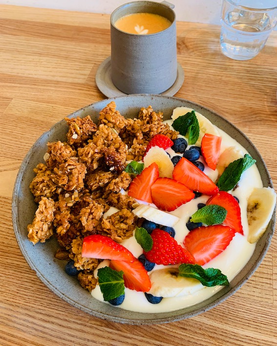 Kaf Coffee’s gorgeous granola bowl