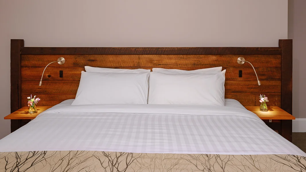 Jarrah Headboard Upcycled from Foundation Jarrah Posts.jpg
