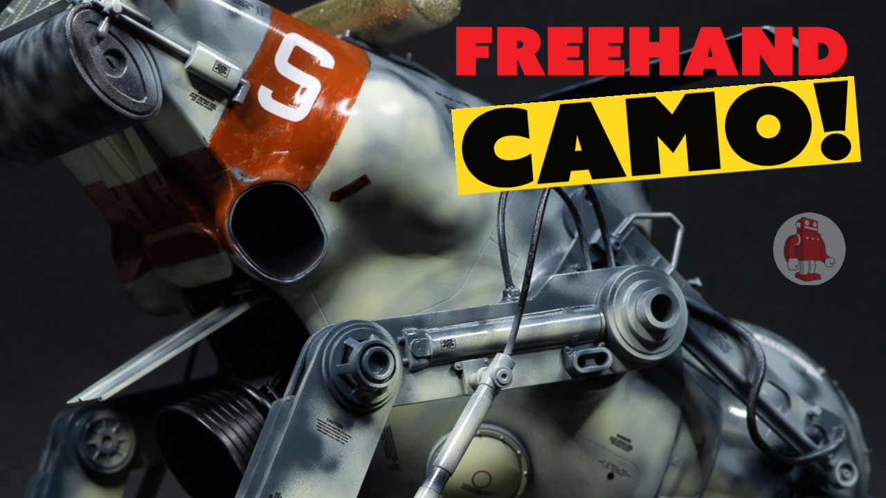 How to Freehand Camo with an Airbrush on the Ma.K Luna Camel