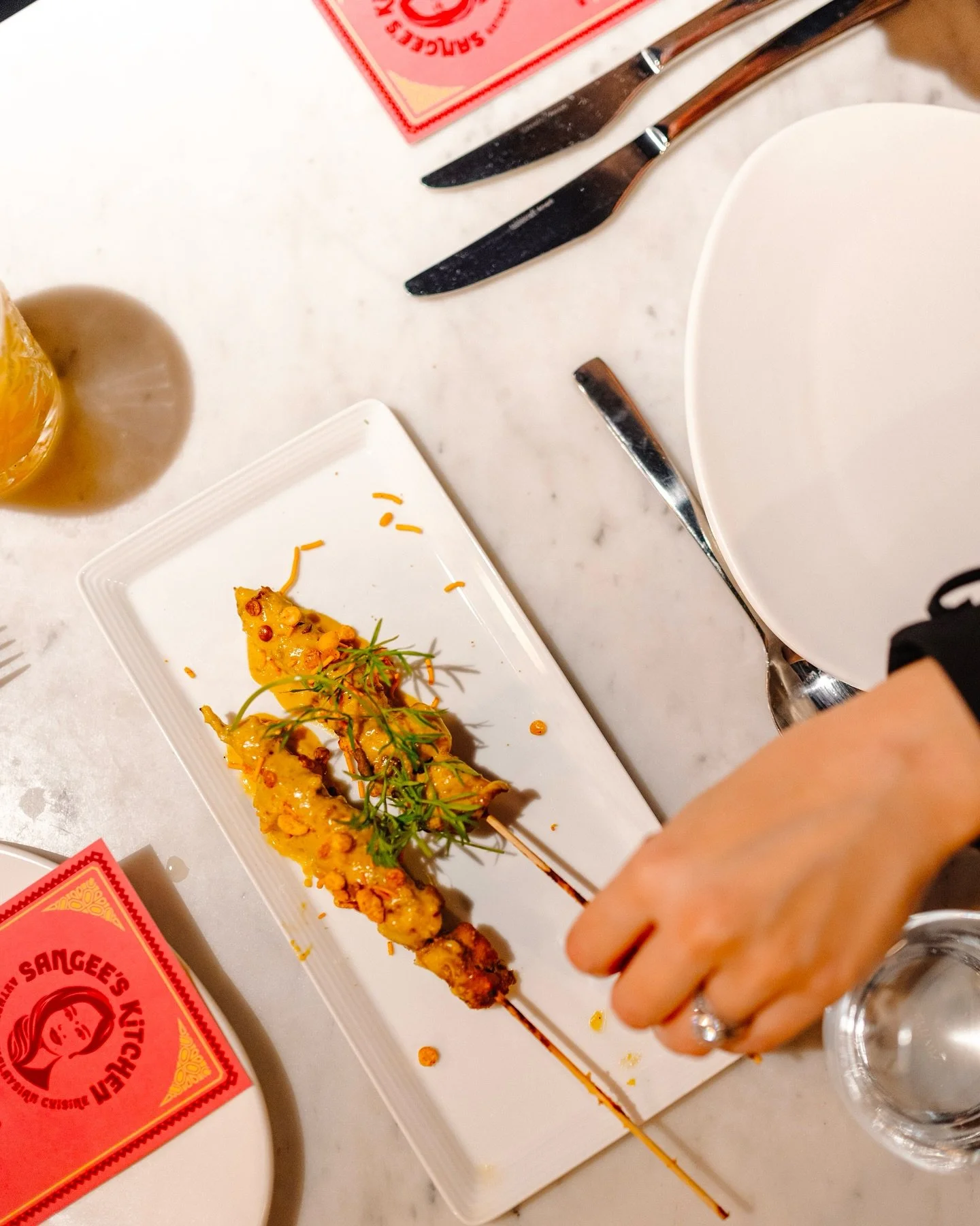 It&rsquo;s always a joy to capture food and this dinner had heart and soul behind it that you could taste in each bite. @sangeeskitchenau put on a 6 course Malaysian feast as part of vivid Sydney pop up. We loved it all, but the Lamb Bone Marrow soup