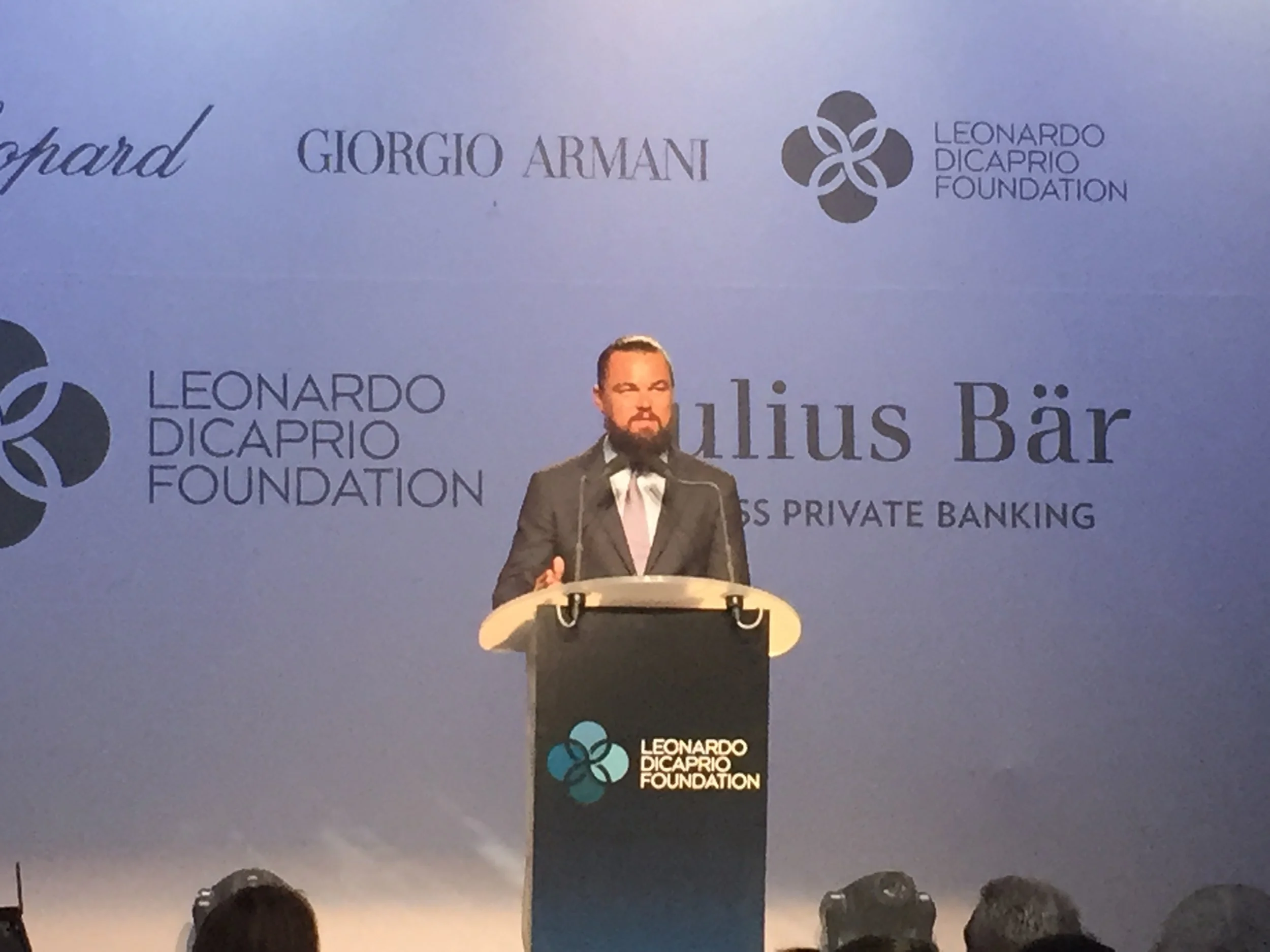  Leonardo DiCaprio opening his Foundation's annual fundraising event in Saint-Tropex 