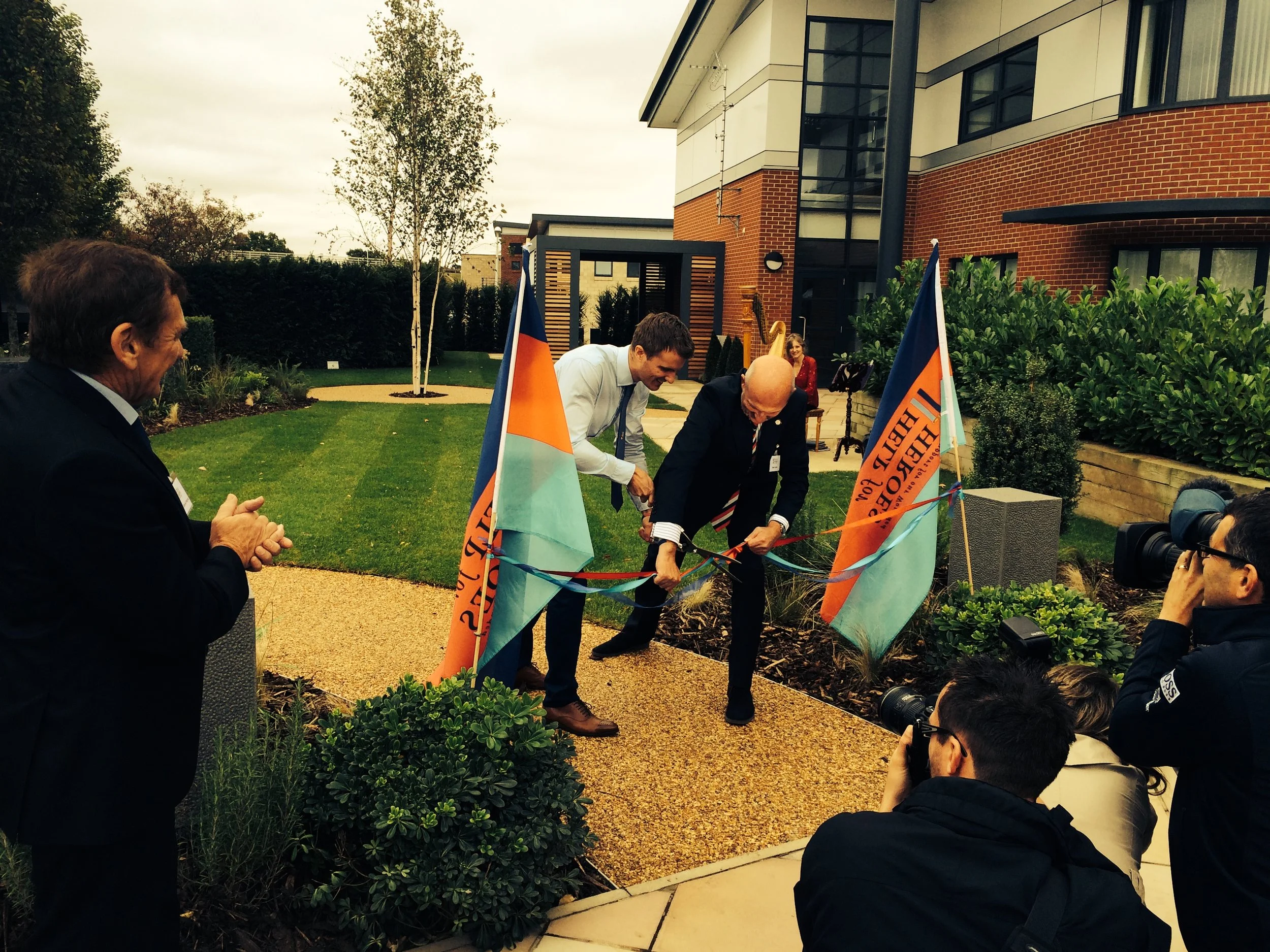  Opening of the recovery garden at the Help for Heroes recovery centre in Colchester kindly donated by the David Brownlow Foundation 