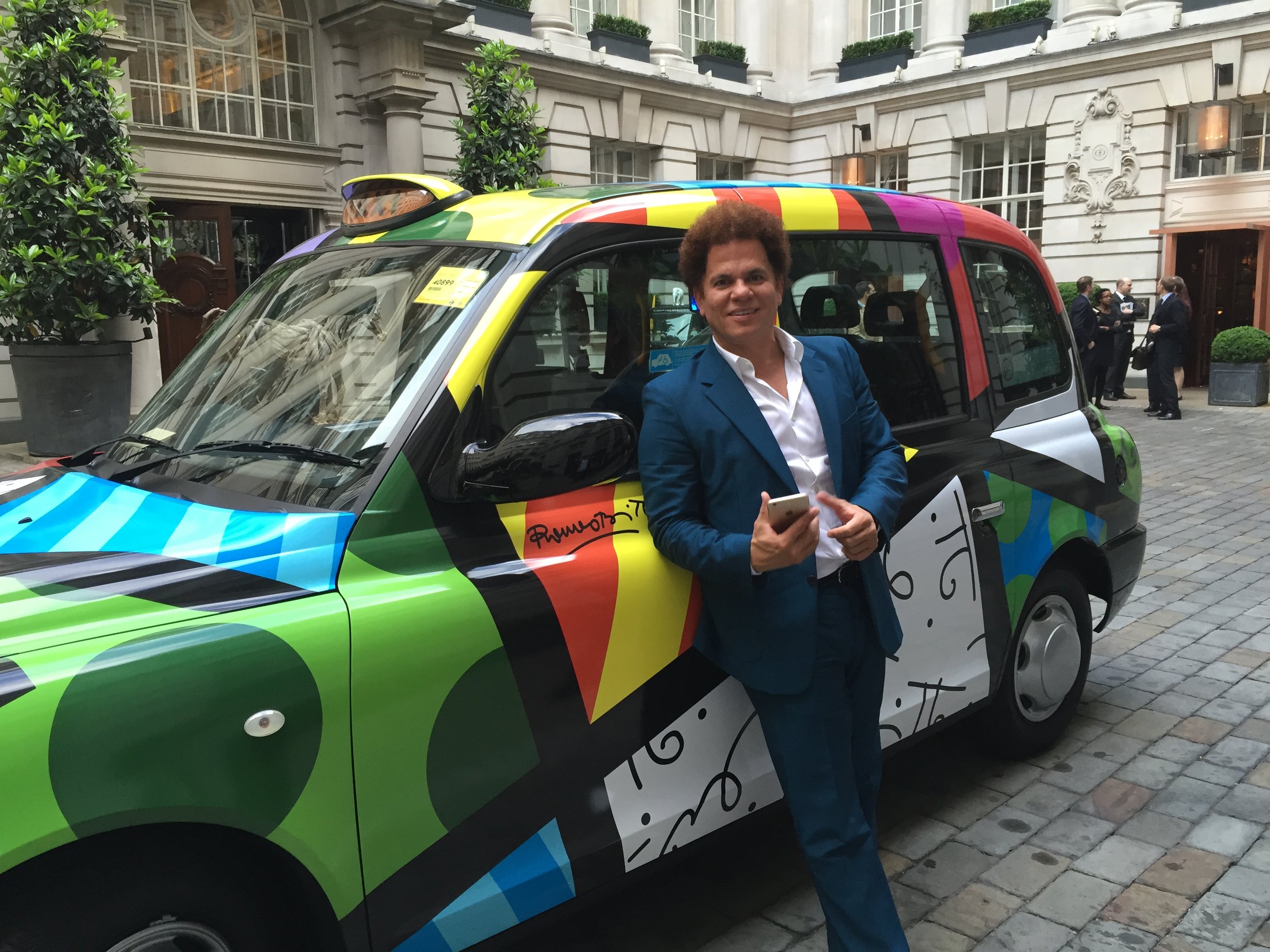  Brazilian pop artist and philanthropist Romero Britto in London 