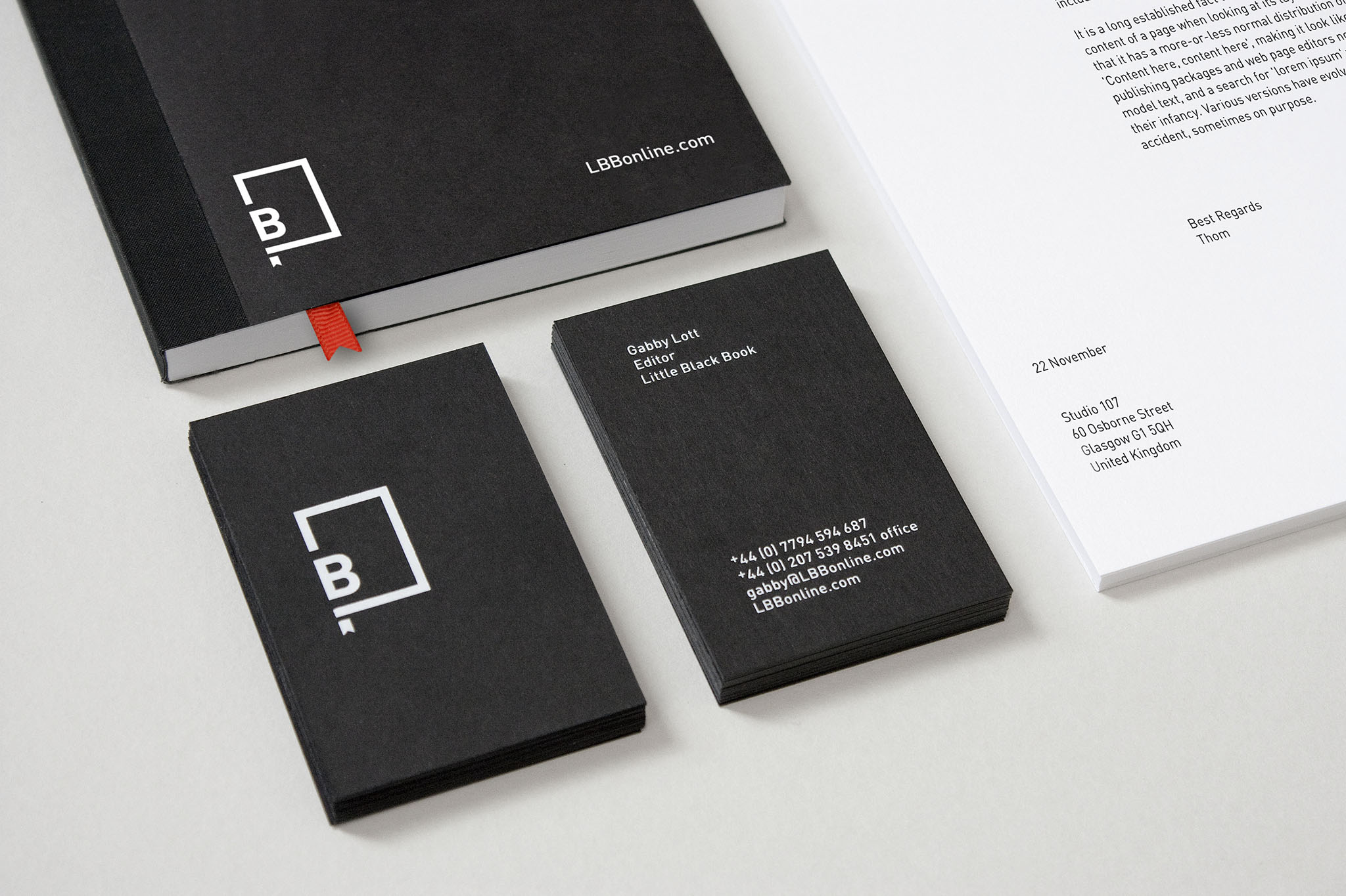 A project for London-based Little Black Book – an online creative service for the international advertising and communications community.