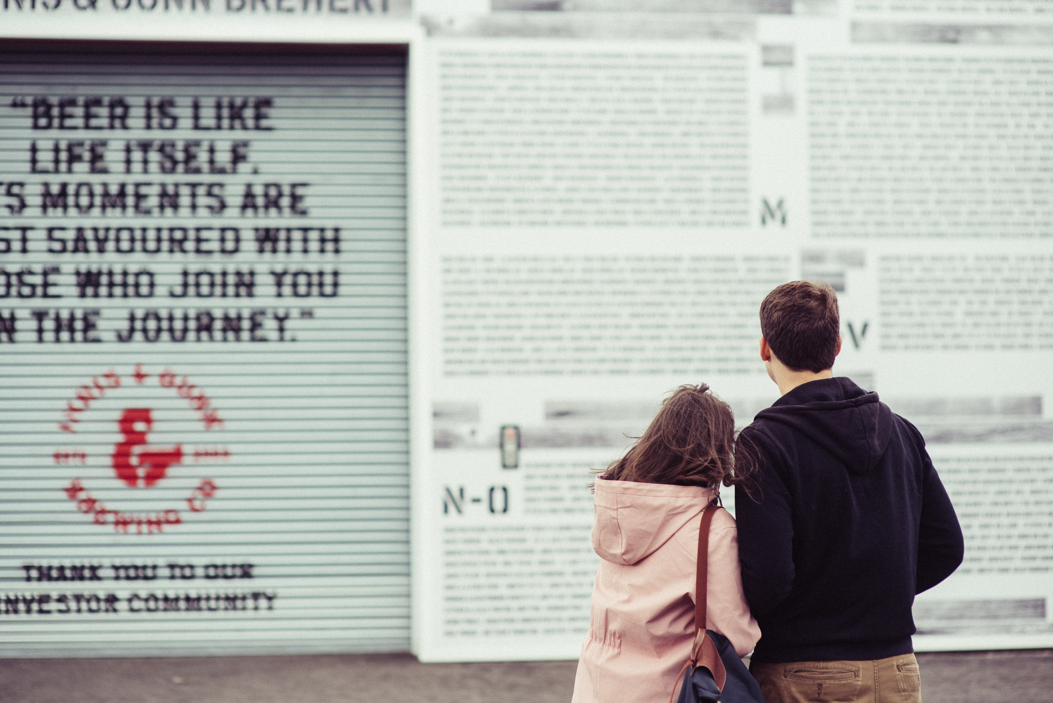 Creating a brewery hero wall to honour Innis & Gunn investors