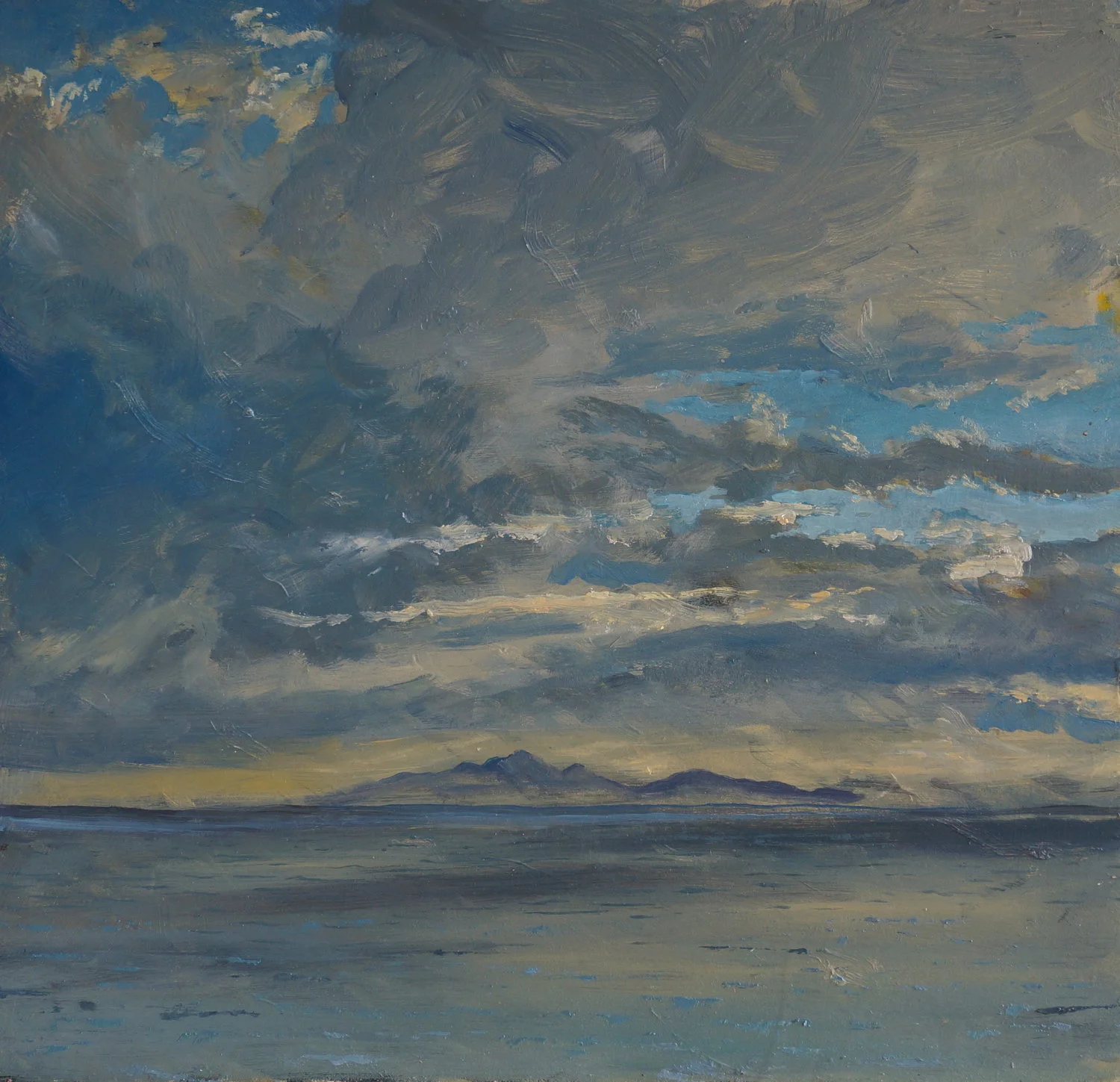 Colonsay Forged Evening Light ( Oil on Panel ) 44.5 x 45.5 cm