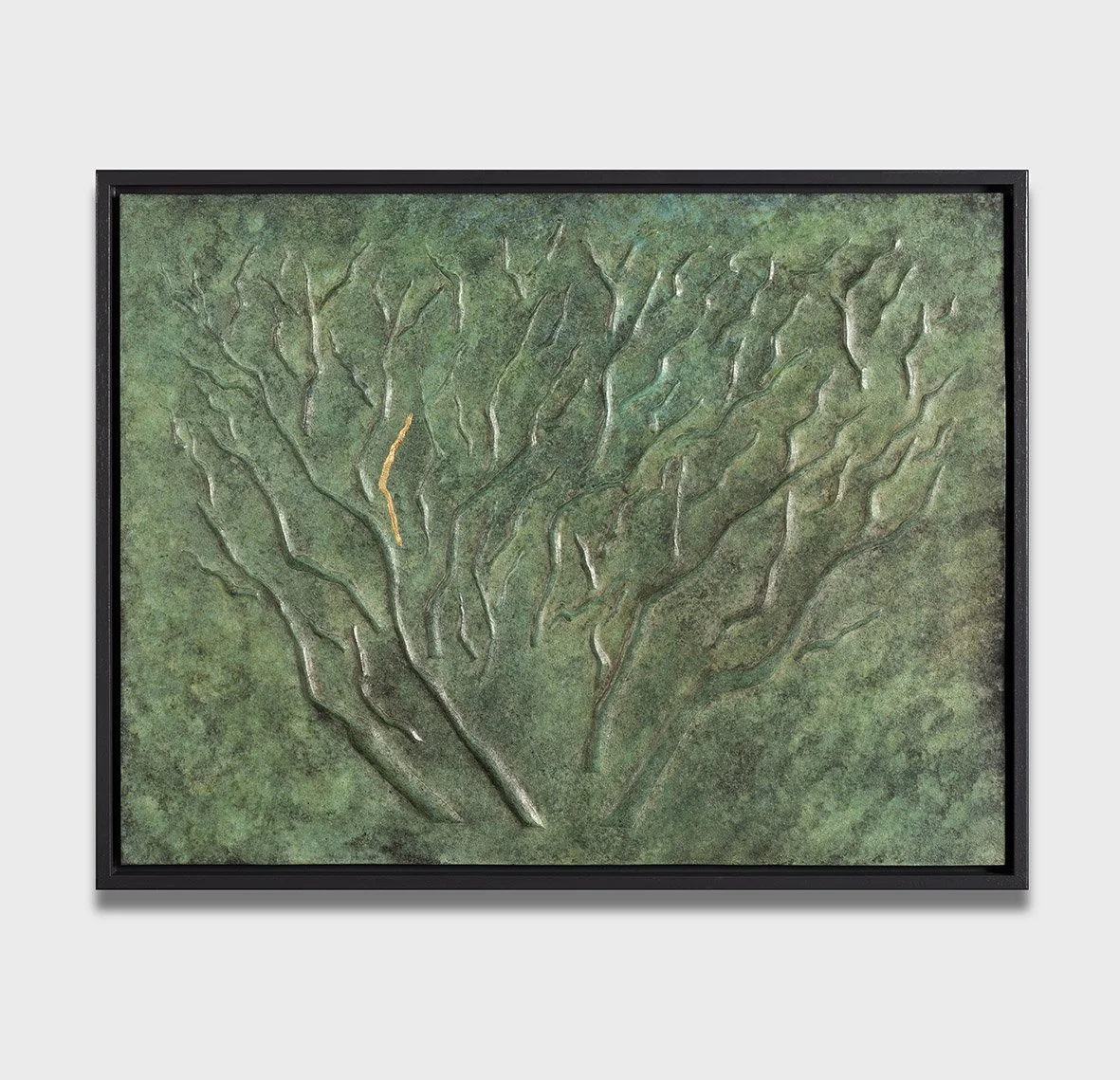 Title Canopy. Patinated and 23ct gold leaf Repousse copper sheet 49x63cm. JMurtagh2023.jpg