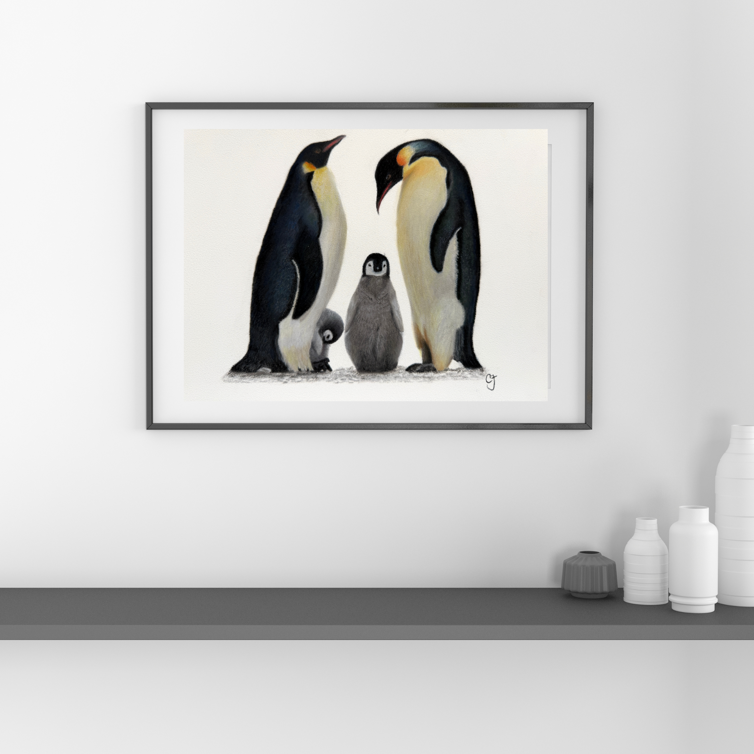 Penguin Family - Original Artwork
