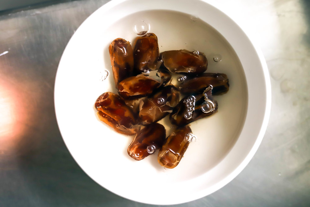 dates soaking in water