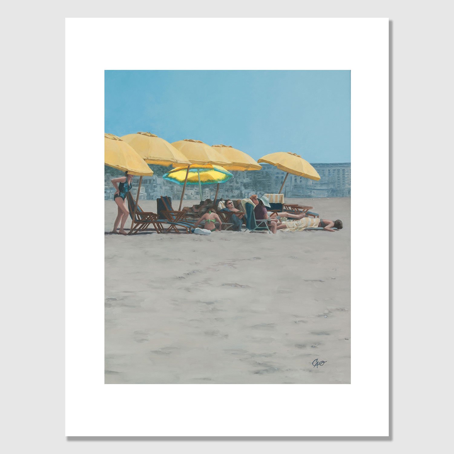 The Yellow Umbrella Fine Art Print