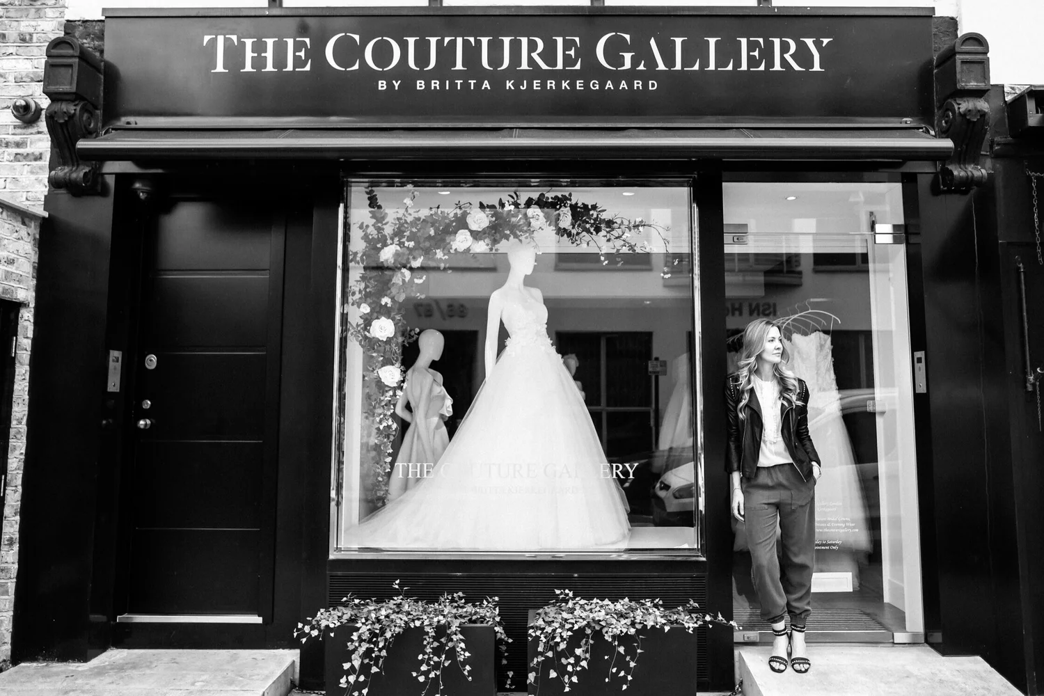 The Couture Gallery wedding dress boutique in Kensington, London.