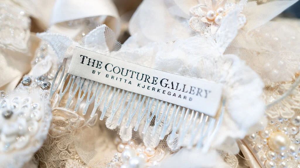 Bespoke Bridal Head piece by Danish designer Britta Kjerkegaard