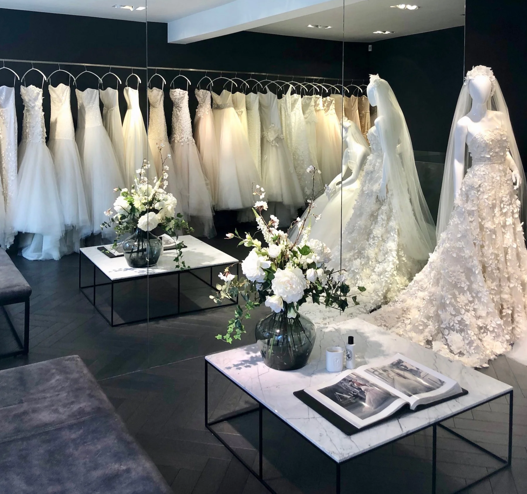 Couture Bridal Gowns and Luxury Wedding Dresses by Designer Britta Kjerkegaard, Bridal Sample Sale The Couture Gallery, Kensington, London
