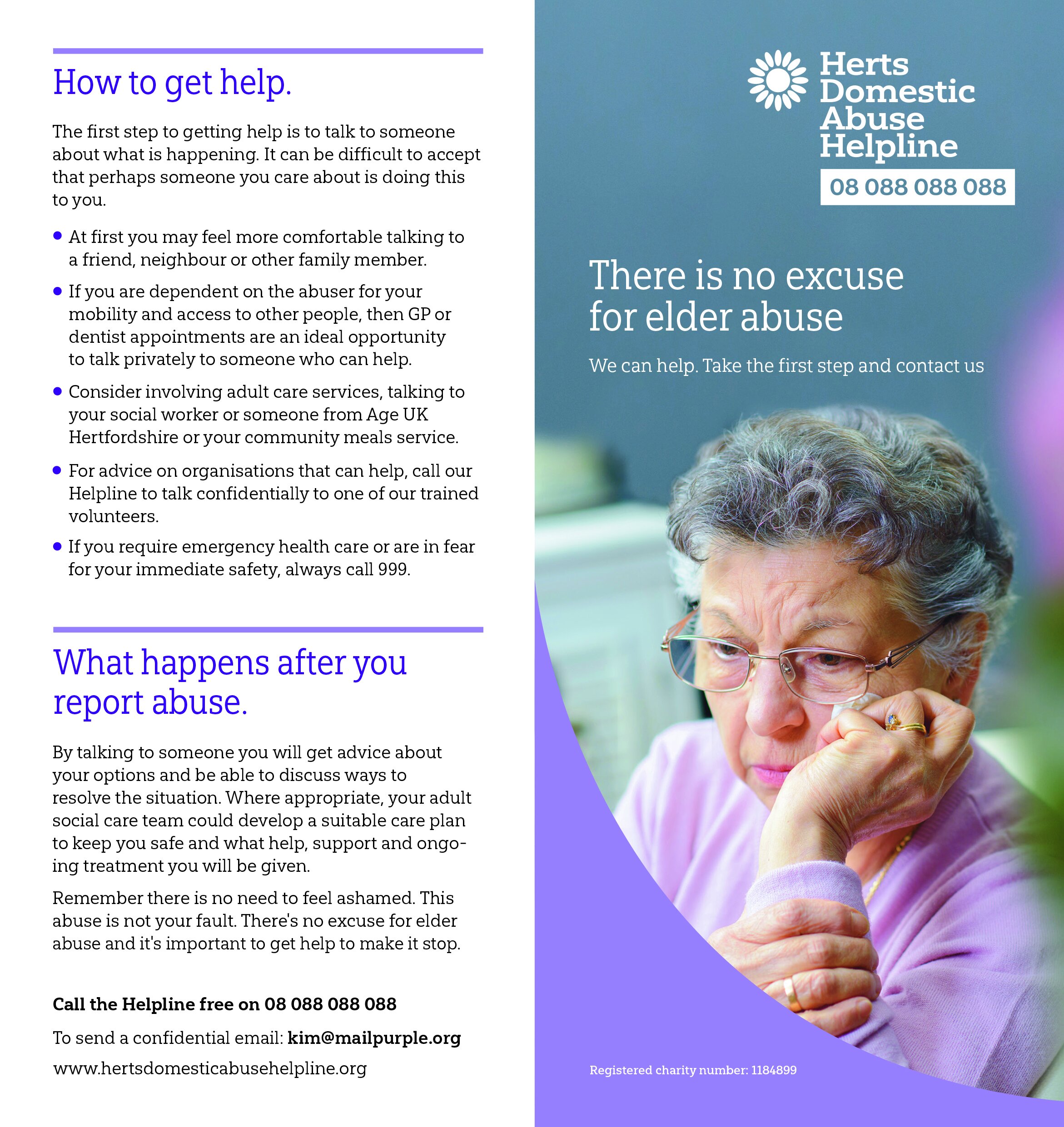 The Hertfordshire Domestic Abuse Helpline