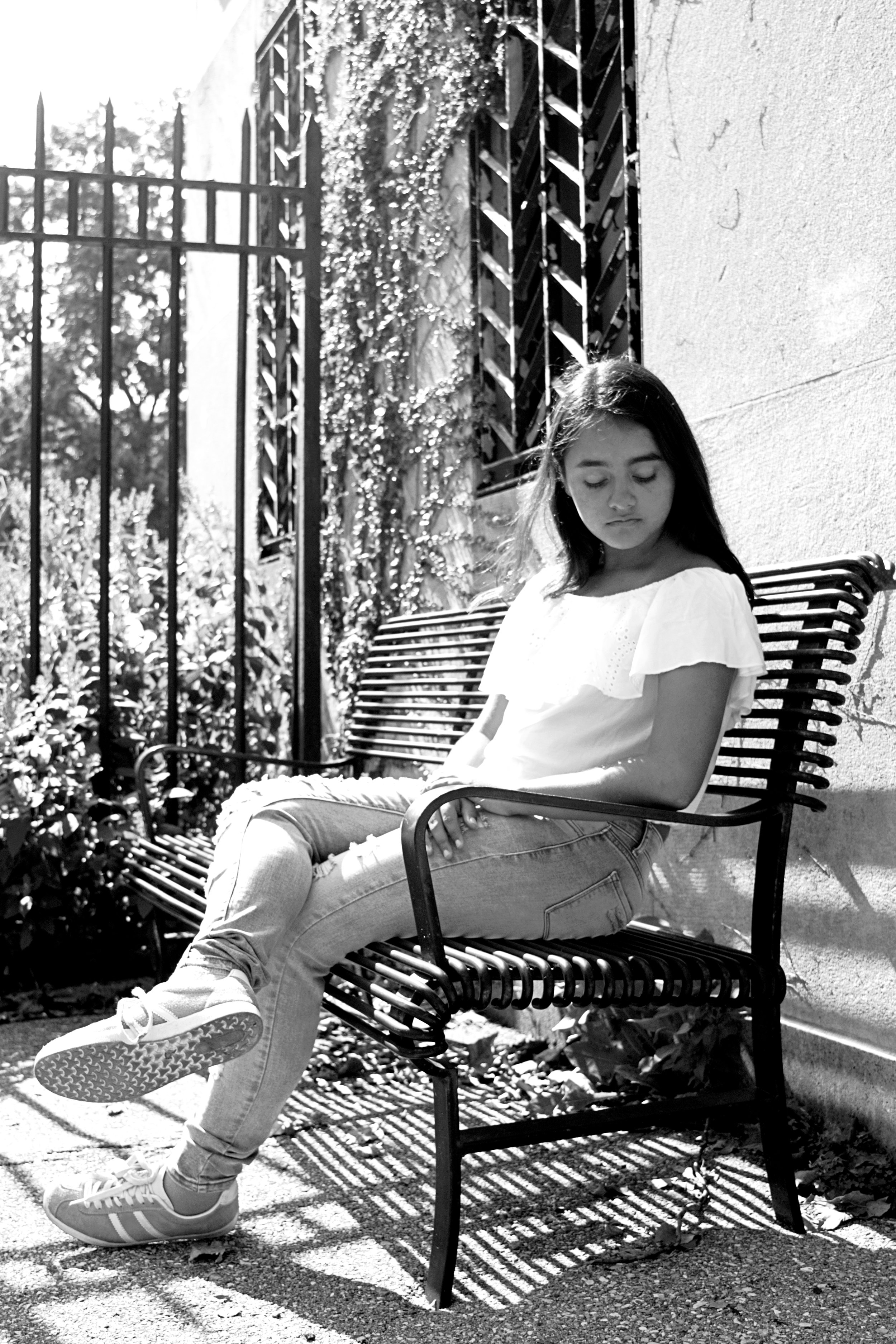  Black and White Senior Portrait Photography NYC Connecticut, catholic photographer  