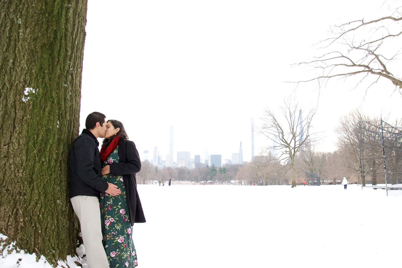  Winter Maternity photography, Central Park New York, Catholic Photographer 