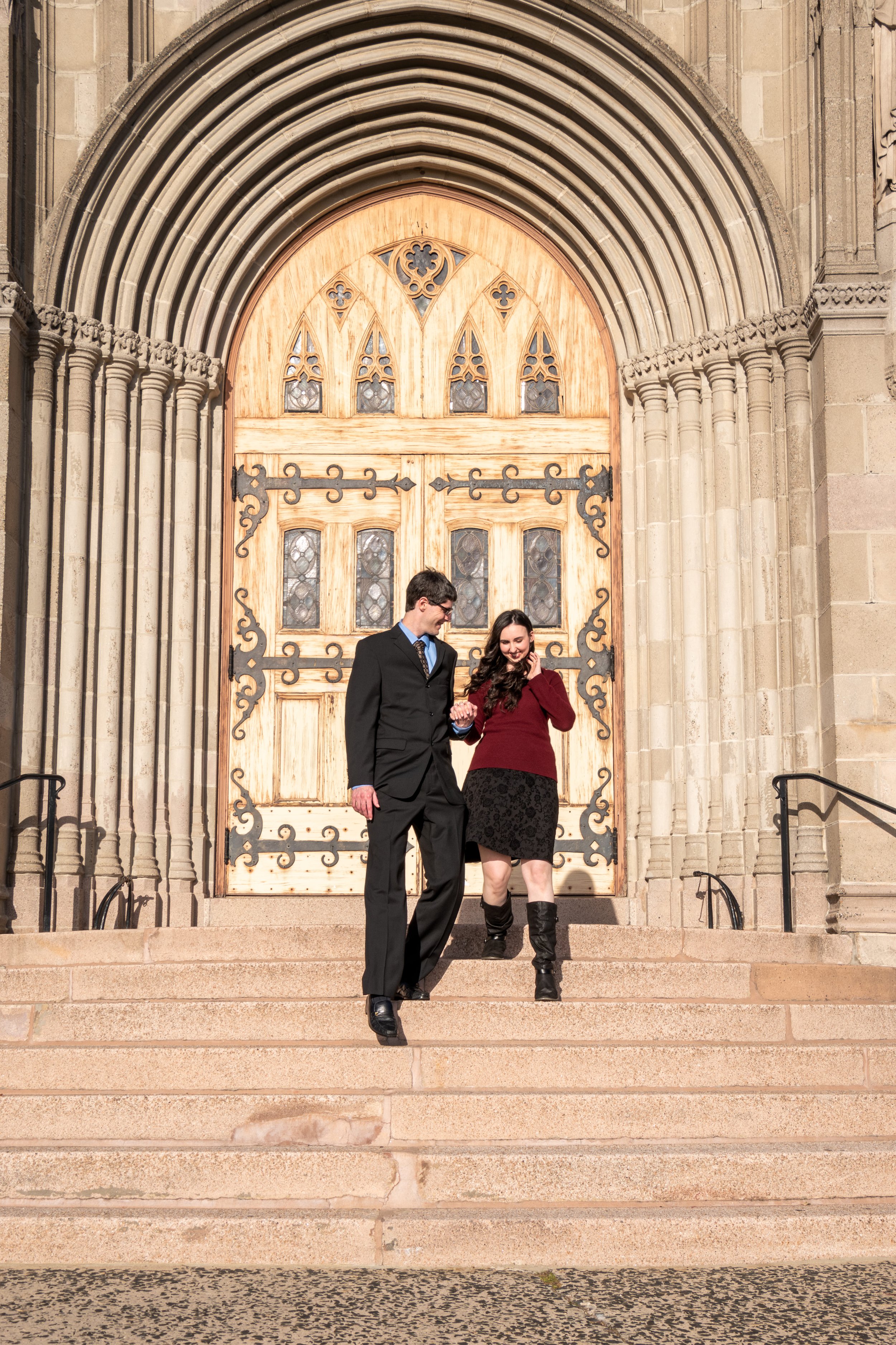 Catholic engagement photographer connecticut