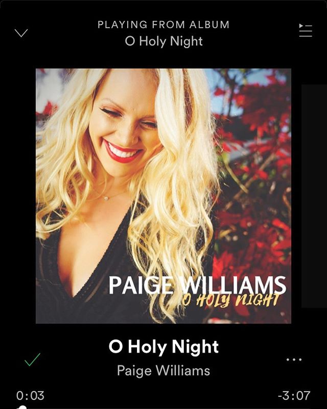 Bring some holiday into your home with my version of &quot;O Holy Night&quot; now on #Spotify and #itunes 🎄🎄#oholynight #newmusic #christmasmusic