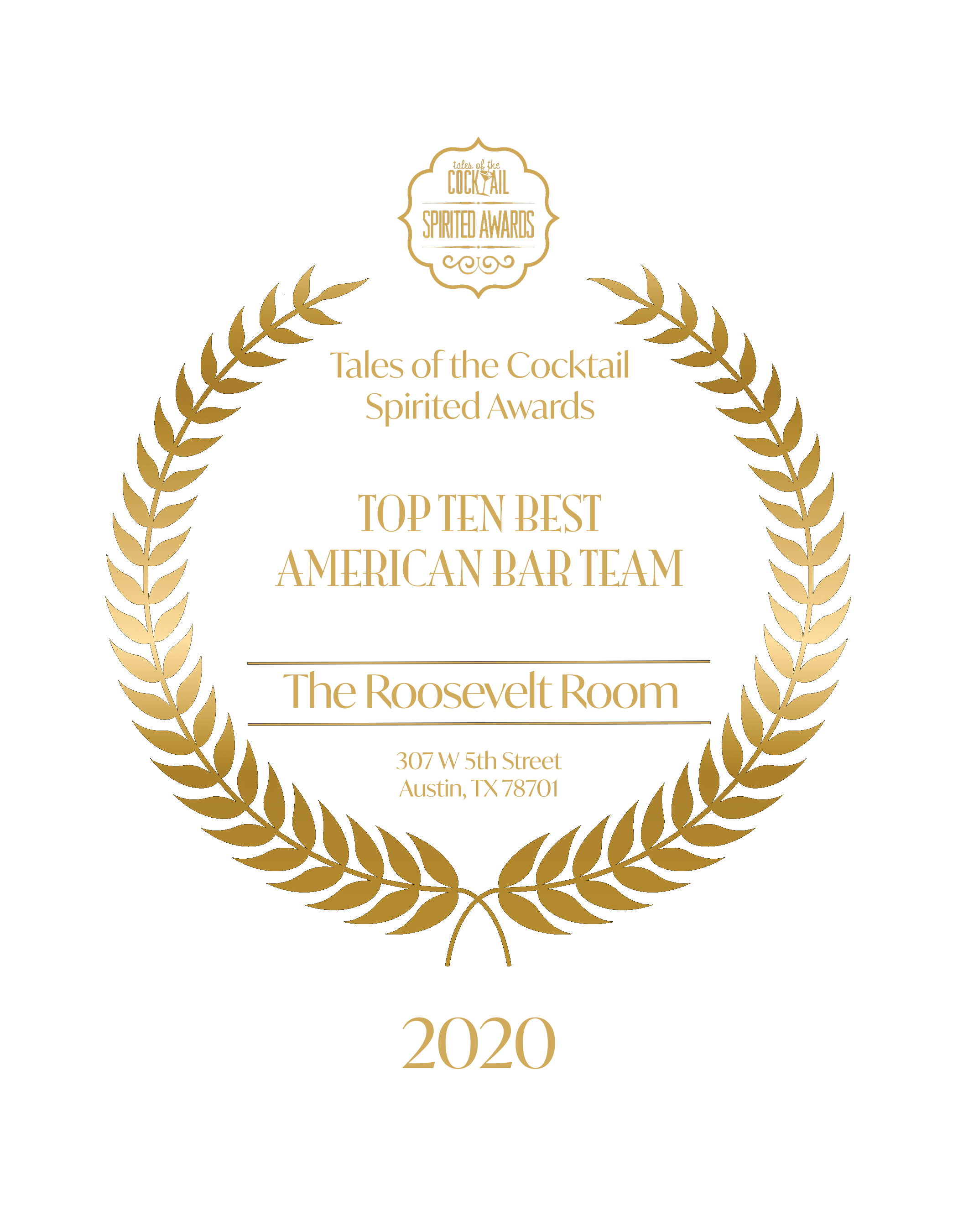 Tales Best Bar Team 2020 Plaque 7x9 (No Background).png