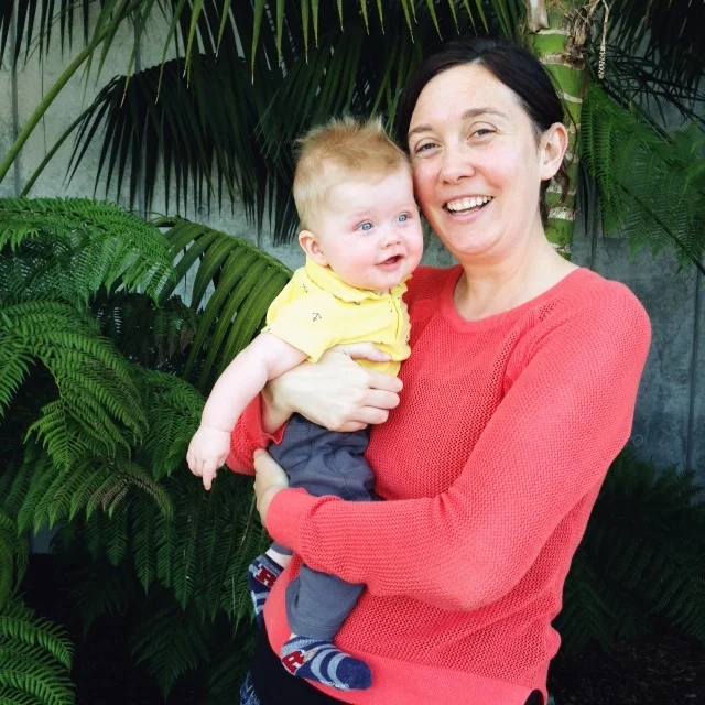 Blog author Liz Savage and her son
