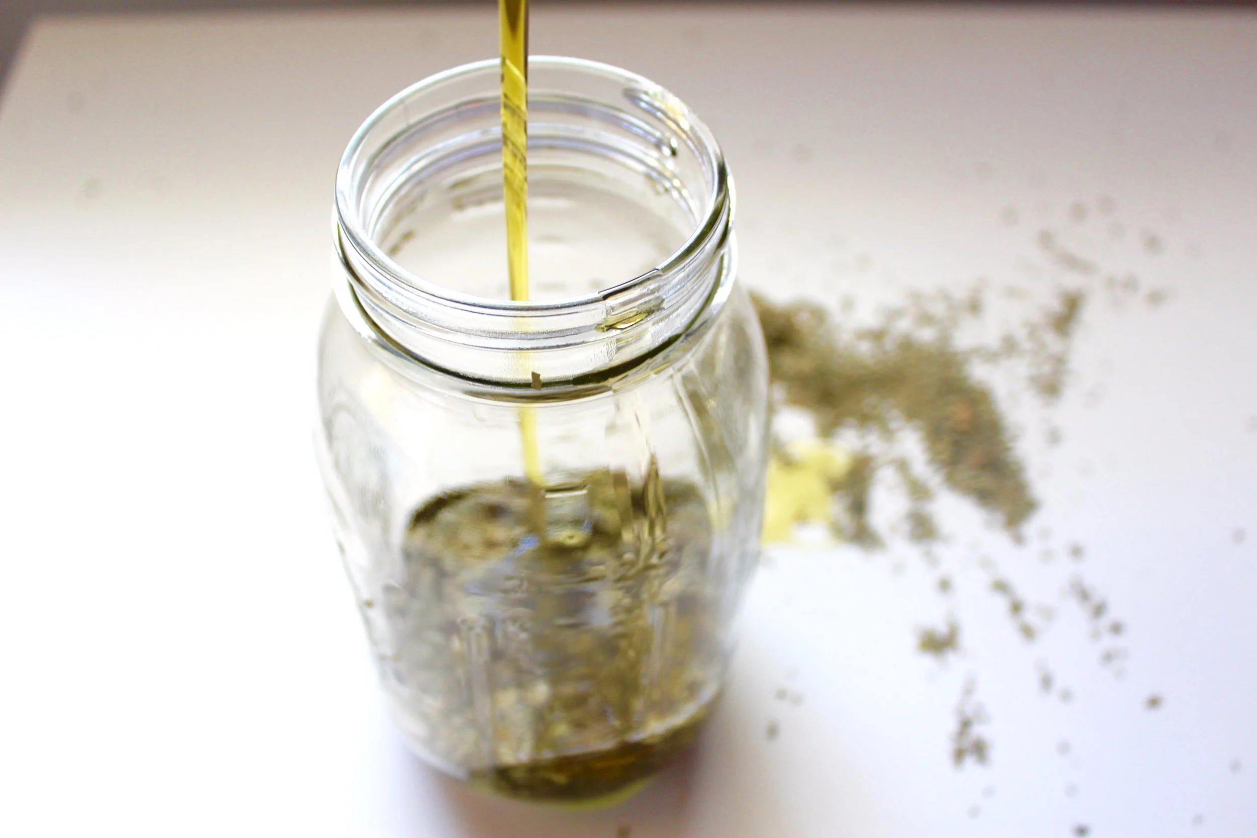 Olive oil induced with Neem leaves
